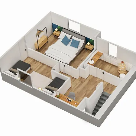 アパート S4D Ferienwohnung Kiel Zentral, 2 Parkplaetze *